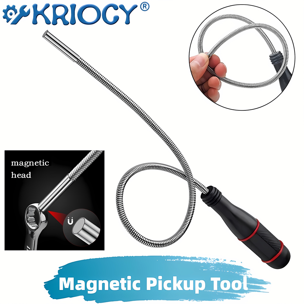 Drain Snake Flexible - Herramienta de recogida magnética Flexible, barra
