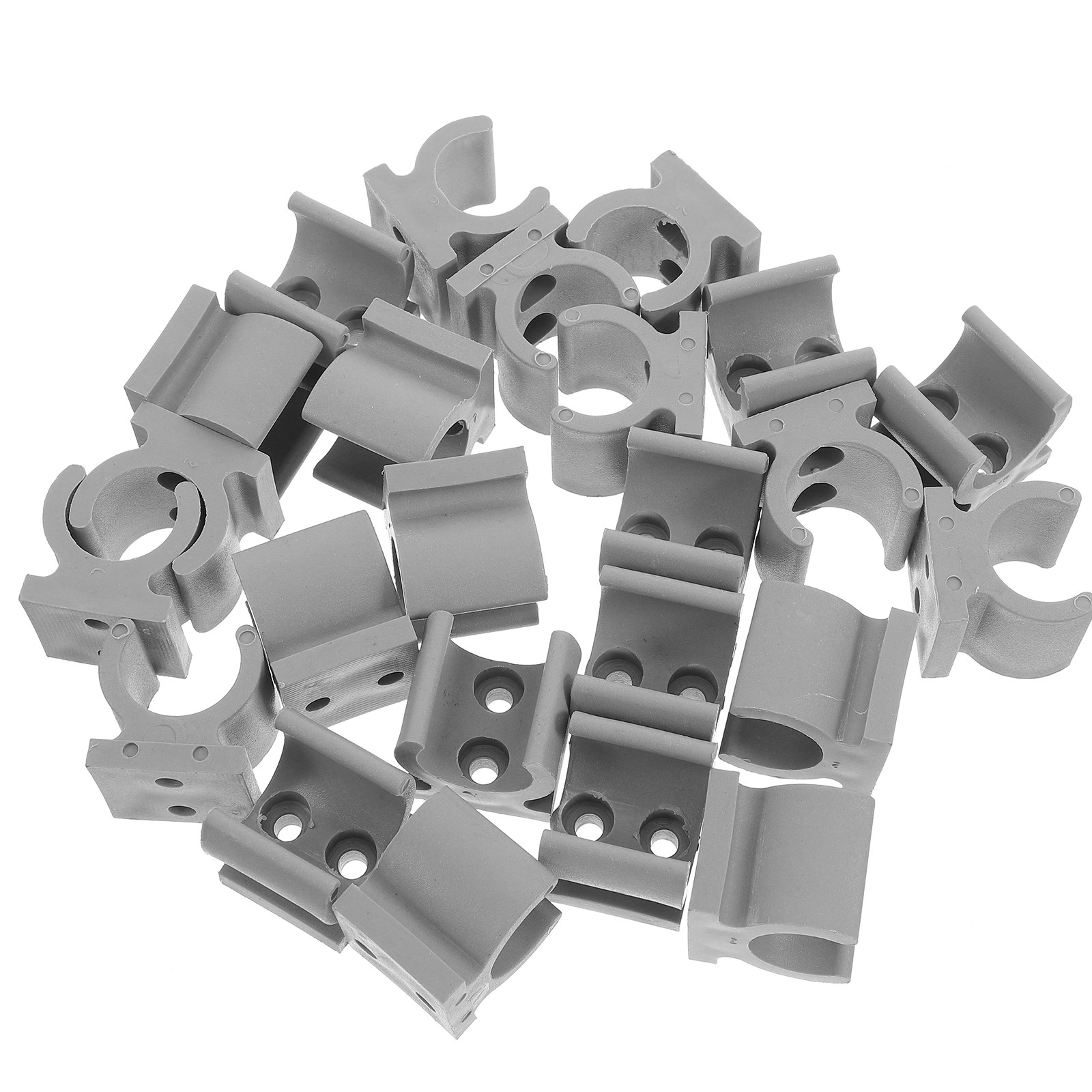 Plastic Pipe Clip - 24 piezas de abrazaderas de tubo