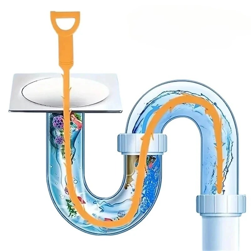Drain Snake Flexible - 1/10PCS Herramienta de desatascado de drenajes
