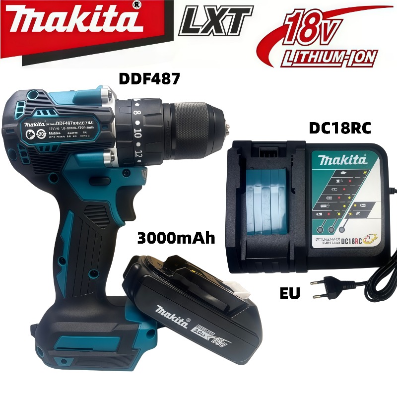 Makita Drill Ddf484 - Taladro Inalámbrico Makita DDF487 de 10