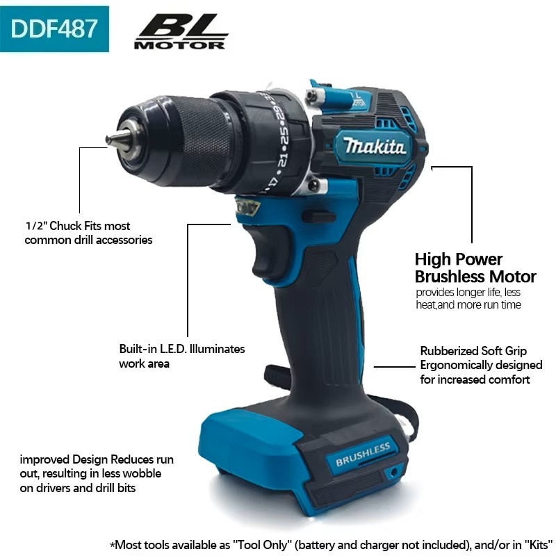 Makita 18V LXT ®   Taladro Ato - Makita Drill Ddf484 reseña y precio