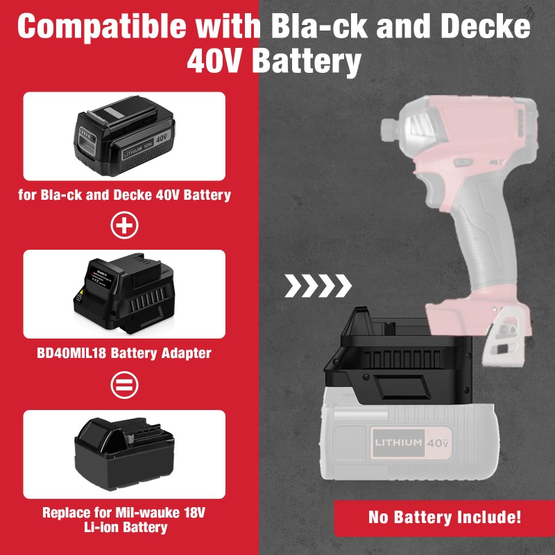 Adaptador de Batería para Herr - Black+Decker Tool Cordless reseña y precio