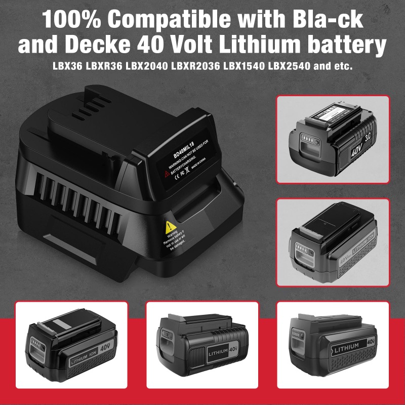 Adaptador de Batería para Herr - Black+Decker Tool Cordless reseña y precio