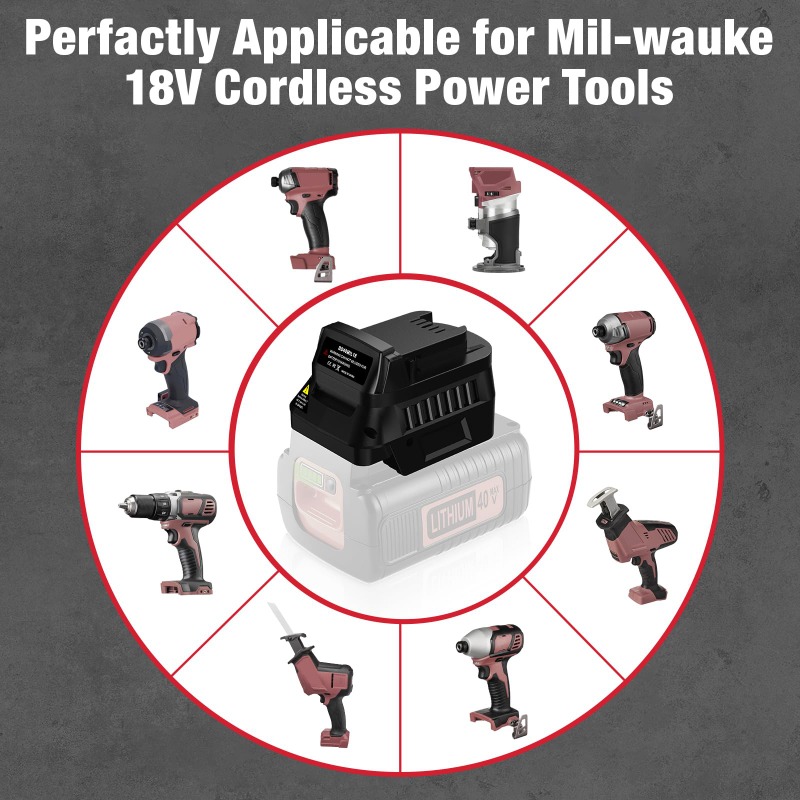 Adaptador de Batería para Herr - Black+Decker Tool Cordless reseña y precio